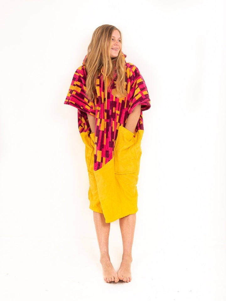 Accessories ALL-IN V Poncho Bibumpy Jacquad Viola/Sun