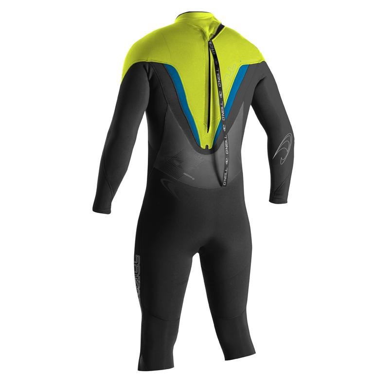 Wetsuit & Protection ONEILL Gooru GBS 3/4 Length 4/3 blk/lime/brtblu