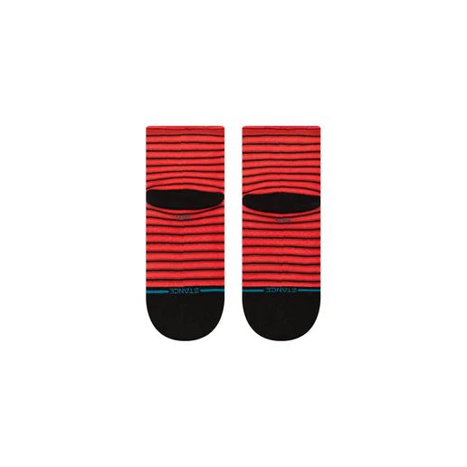 Fashion Stance Red Fade Quarter Socken