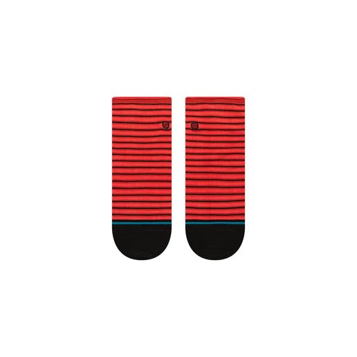 Fashion Stance Red Fade Quarter Socken